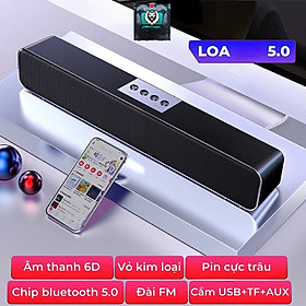 Loa Bluetooth Không Dây Cao Cấp PRO BASS Âm Thanh Nghe Nhạc Siêu Đã Tương Thích Điện Thoại Máy Tính Laptop Tivi - Hàng Chính Hãng