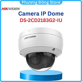Camera IP HIKVISION DS-2CD2183G2-IU 8MP 30m, Tích hợp Mic, phát hiện người và phương tiện, Phát hiện khuôn mặt ,.-Hàng chính hãng