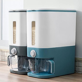 Thùng đựng gạo có nút lấy tự động 12kg