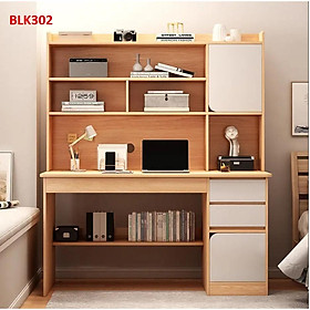 Bàn làm việc, bàn học liền kệ BLK302