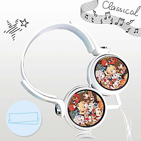 Tai nghe GENSHIN IMPACT chibi anime game dạng chụp cắm dây có mic tặng ảnh nhỏ gọn tiện lợi thời trang