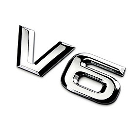 Tem 3d Chữ V6 Dán Xe ô Tô MS-88