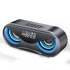 Loa Gaming bluetooth Mắt Cú Manovo M6 Kèm Led , Âm thanh cực hay, bass ấm , hỗ trợ thẻ nhớ, USB, AUX-Hàng nhập khẩu