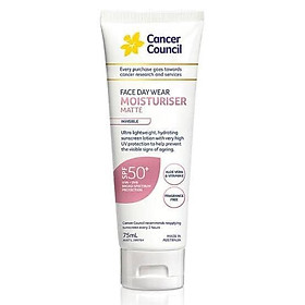 Kem chống nắng cho da mặt Cancer Council Face Day Wear SPF 50+ PA++++ 75ml