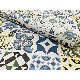 Mua Decal dán tường decal cuộn gạch bông cổ điển có sẵn keo dễ dán