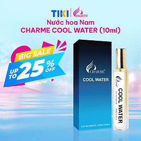 Nước Hoa Nam CHARME COOL WATER 10ml Lưu Hương Lâu Phóng Khoáng, Nam Tính_Nước Hoa Chính Hãng