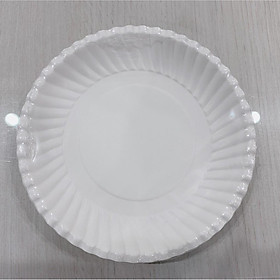 Mua Combo 5 xấp dĩa giấy đựng thực phẩm màu trắng 16cm (50 cái/combo 10 cái/xấp
