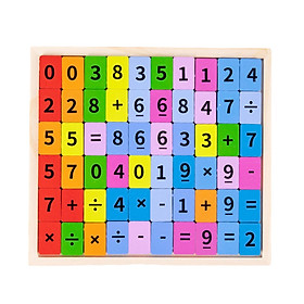 Puzzle Tiles Crafts English Enlightenment Educational Toys Mulitcolor Letters Numbers Board Game for Livng Room Bedroom Unisex Boy Girl