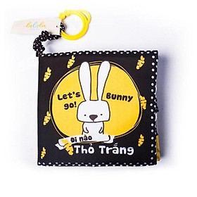 SÁCH VẢI KÍCH THÍCH THỊ GIÁC LALALABABY - “ ĐI NÀO THỎ TRẮNG - LET’S GO BUNNY “