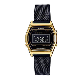 Đông hồ Casio Uniex điện tử - dây kim loại lưới - LA690WEMB-1BDF