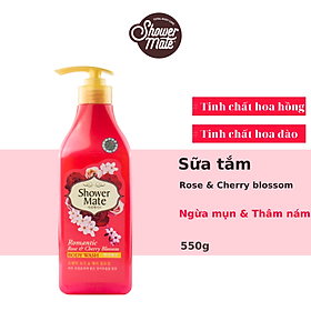 Sữa Tắm Showermate Rose & Cherry Blossom 550ml - Hồng