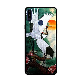 Ốp Lưng Dành Cho Samsung Galaxy A20s mẫu Chim Hạc - Hàng Chính Hãng