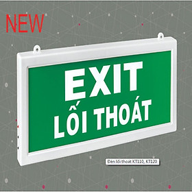 Đèn lối thoát Exit 2 mặt Kentom KT120 pin sạc