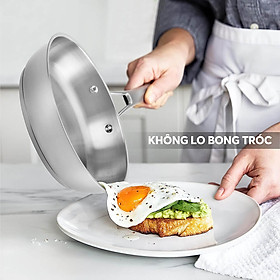 Chảo Inox 304 đáy Inpac Elmich EL-283x size 20cm, 24cm, 26cm, 28cm Hàng Chính Hãng