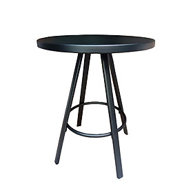 Mua TE1535-06T Bàn trà cafe bancol sân vườn ngoài trời sắt sơn tĩnh điện màu đen bền chắc hàng nhập khẩu cao cấp HCM