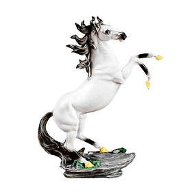 Standing Horse Statue Modern Resin Figurine Sculpture for Desk Cabinet Decoration Accessories