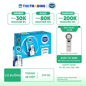 Thùng 48 Hộp Sữa Uống Dutch Lady Cô Gái Hà Lan Có Đường Cao Khỏe (48X170ml)