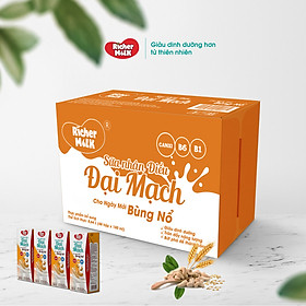 Thùng 48 hộp sữa nhân điều Đại Mạch Richer Milk 180ml 180ml x 48