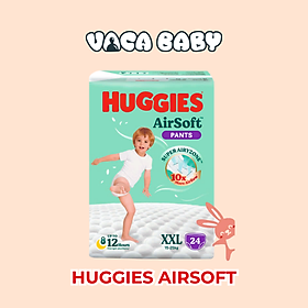 Tã bỉm Quần Huggies Airsoft size XXL24 miếng