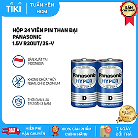 Mua Hộp 24 viên pin than đại Panasonic 1.5V R20UT/2S-V (Xanh) - Hàng Chính Hãng
