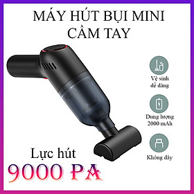 Mua Máy hụt bụi cầm tay không dây hút nhanh lực hút 9000PA hút liên tục 30P hút mọi ngóc ngách ghế  thảm sàn  ô tô- K1318