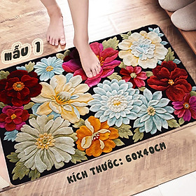 Thảm ngắn nhà tắm nhà bếp 60x40cm chống trơn trượt