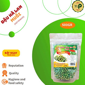 MẪU MỚI  BỊCH 500GR ĐẬU HÀ LAN MUỐI TÂN LỘC PHÁT