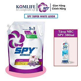 Nước giặt xả SPY Super White hương Luxor túi 3,6kg siêu trắng sáng hương thơm mát lưu hương dài lâu