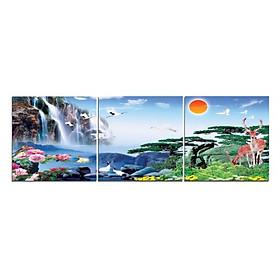 Tranh Treo Tường Hiện Đại Phòng Khách - Sơn Thủy T3M--1334