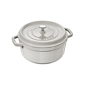 Nồi Gang STAUB Tròn Màu Nấm Trắng - 20/22/24/26 cm