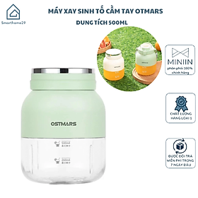Mua Máy Xay Sinh Tố Cầm Tay Mini Ostmars - Sạc Tích Điện  10 Lưỡi Dao Đa Năng  Dung Tích 500ml - HÀNG CHÍNH HÃNG MINIIN