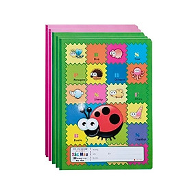 Lốc vở 4 ô ly Hải Tiến Cấp 1 I Vở ô ly Sắc Màu dùng cho học sinh Tiểu học Hải Tiến 1824