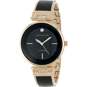 Đồng hồ nữ Đồng hồ nữ Anne Klein Women's AK/1414BKGB Diamond-Accented Bangle Watch