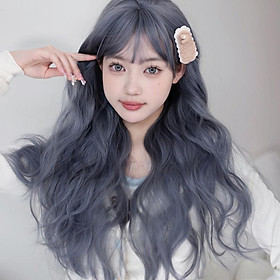 Bộ tóc giả nữ Hàn Quốc nguyên đầu màu ĐỎ ĐÔ , VÀNG + tặng kèm lưới ONLINE_SHOPPING_1102