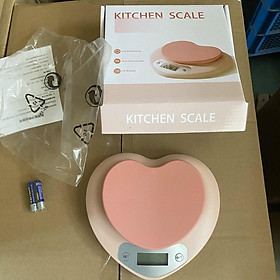 Cân điện tử thực phẩm nhà bếp - Cân tiểu ly 5kg hình trái tim