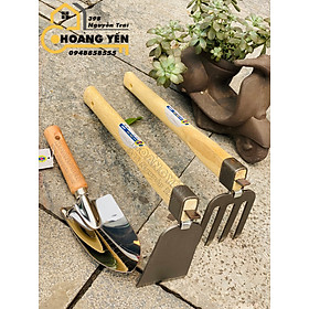 Mua Bộ 3 dụng cụ làm vườn  cuốc xẻng làm vườn trồng cây C-mart A0695  Cmart A0694  C-mart A0708 cỡ trung