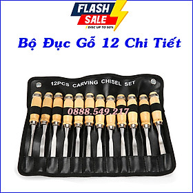 Mua Bộ Mũi Đục Gỗ 12 Chi Tiết