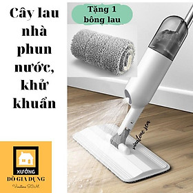 Hình ảnh Cây Lau Nhà Phun Nước, Khử Khuẩn [Water Spray Mop] cao cấp, đầu xoay 360* [đa năng 2 TRONG 1] HÀNG LOẠI 1