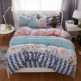 Bộ chăn ga gối Cotton cao cấp 1m6x2m DQK171