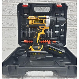 Máy khoan pin dewalt 36V đa năng, kèm bộ phụ kiện