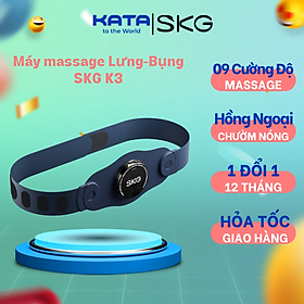 [Tặng Cân Sức Khỏe] Đai Massage Lưng Bụng SKG K3-2 giúp giảm đau thắt lưng do thoái hóa, thoát vị, ngày dâu với xung điện,chườm nóng