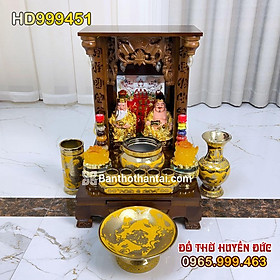 Mua (Combo) Bàn Thờ Thần Tài Mái Bằng Cột Chữ HD999451