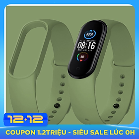 Dây cao su thay thế cho Vòng đeo tay Xiaomi Mi Band 5, không phù hợp Miband 3, Mi band 4 - Hàng Nhập Khẩu