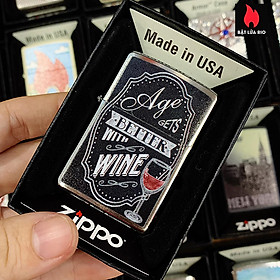 Bật Lửa Zippo 200 Age Get Better With Wine