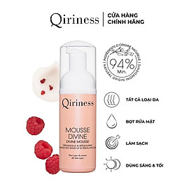 Bọt rửa mặt không chứa xà phòng ngăn ngừa mụn nguồn gốc thiên nhiên Qiriness Divine Mousse 125ml