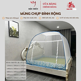 Mua Màn Chụp   Mùng Chụp Tự Bung Đỉnh Rộng Cao Cấp Mộc Miên - Kích Thước 2 2mx2m ( Hà Nội )