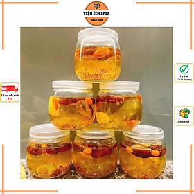 Hũ thủy tinh làm sữa chua 200ml dáng béo bụng , hũ thủy tinh đựng hương liệu, mật ong, làm sữa chua
