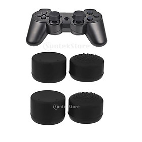 2 Pair Joystick Thumb Grip Extender for Sony PlayStation 4 PS4 Controller - BlacK
