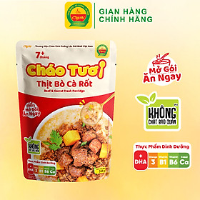 Cháo Tươi Thịt Bò Cà Rốt Cây Thị