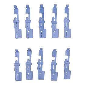 Set of 10 Pieces Blue Clinic Dentistry Plastic Snap X-Ray Film Radiograph Holder Clip Supply For Dentist Clamp Autoclavable Instrument